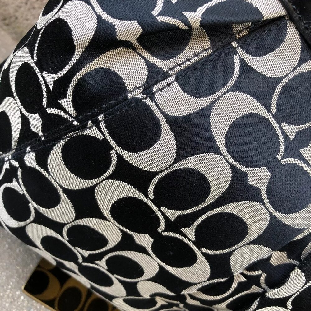 COACH Ashley Signature Purse Convertible Crossbody Shoulder Bag Monogram F17599 - Picture 5 of 11